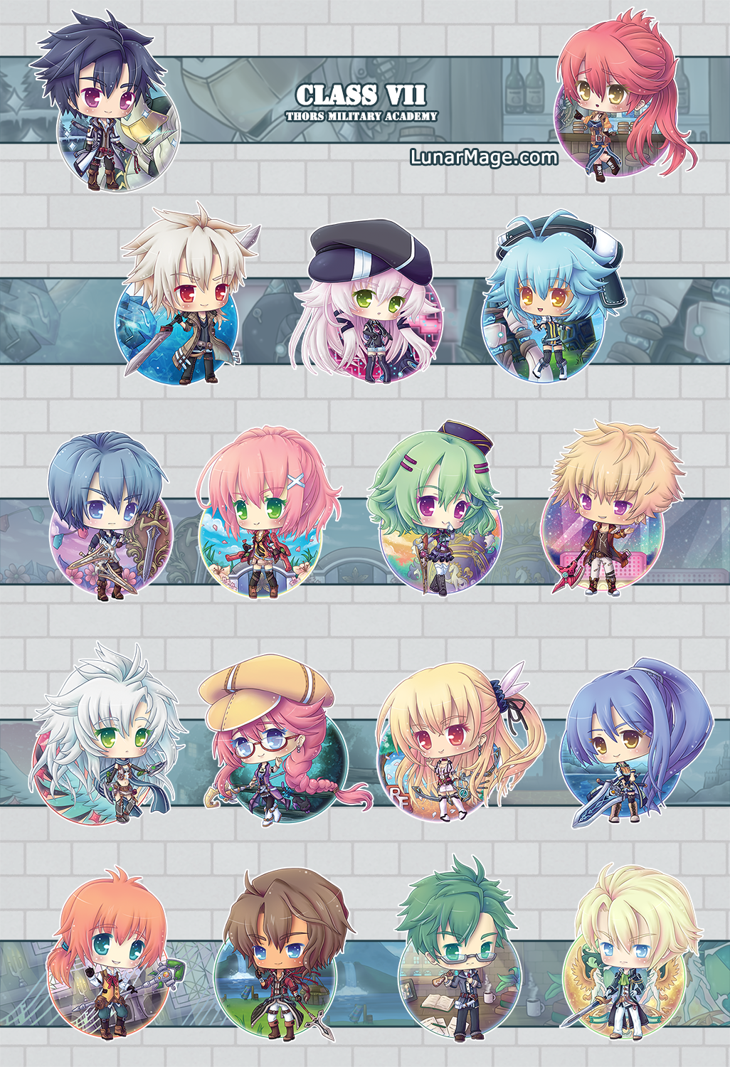 Trails of Cold Steel Stickers